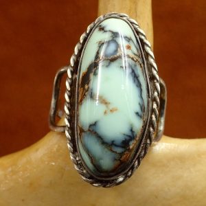 J-24 Turquoise Ring Sterling 6 ¼ Sign $150.00