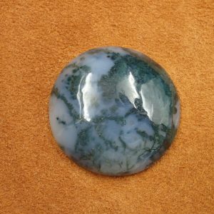 #AG 121 Moss Agate 89.70ct. 38mm $35.00